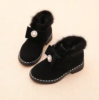 

Fashion New Girls Fashion Boots Kids Short Boots For Big Girls Size 26-36 Simple Buckle Classic Design Children Ankle Boots High
