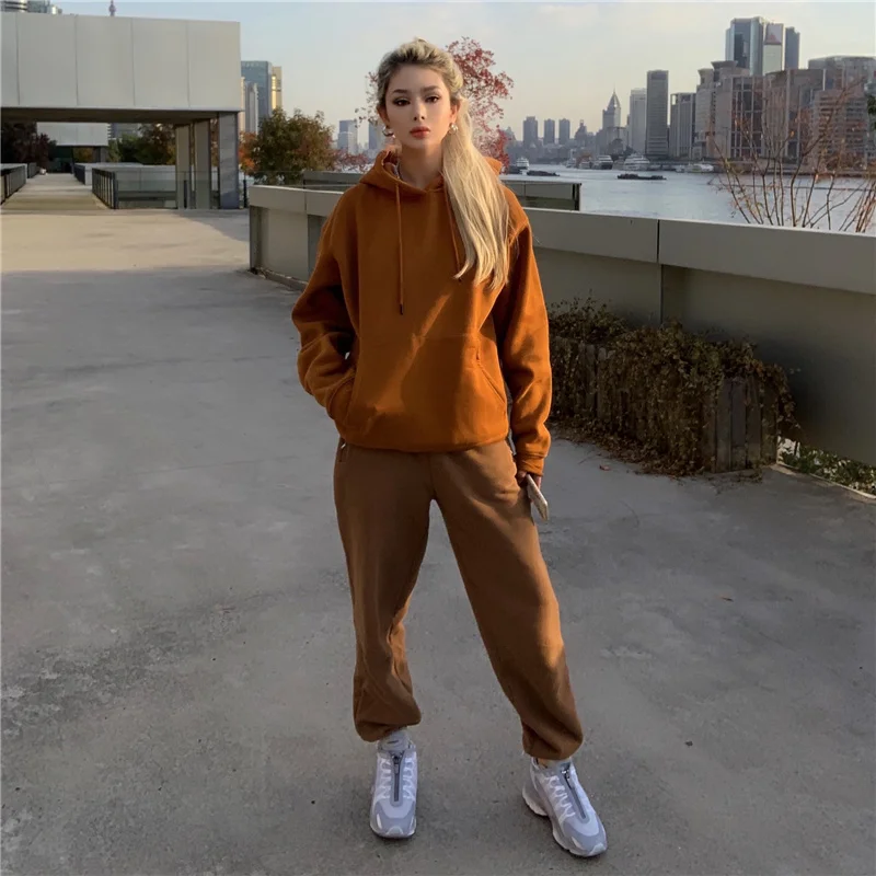 Solid Color Women Sweatpants Autumn 