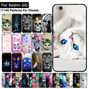 Перейти на Алиэкспресс и купить Чехол из ТПУ для Xiaomi Redmi GO, чехлы для телефонов, Защитные чехлы для XiaomiGo RedmiGo, милые цветные чехлы с рисунком