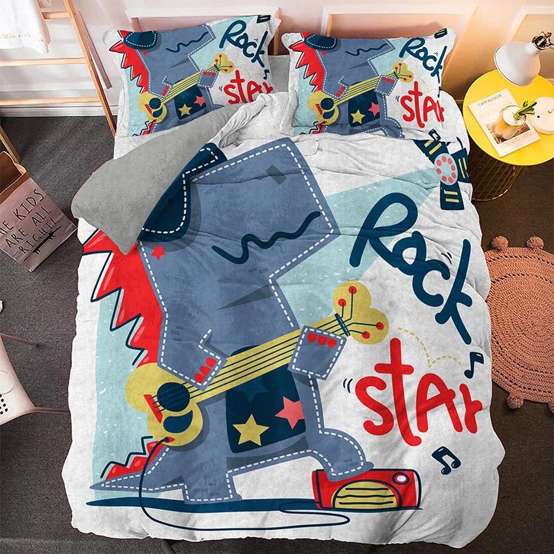 Animal Dinosaur Bed Sets Boys Bedclothes Childrens Beds Linen 3d Duvet Cover Set Twin For Teens Single Double Queen King Size Bedding Sets Aliexpress