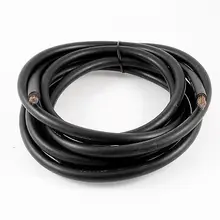 1/0 AWG провод медный сердечник ПВХ с покрытием рукав RVV КАБЕЛЬ шнур 16,4 футов черный