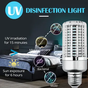 

VIP Link 60W 40W Led UVC Light Bulb UV Germicidal Lamp Sterilizer E26/E27 Corn Shape Light Disinfection light Remote control