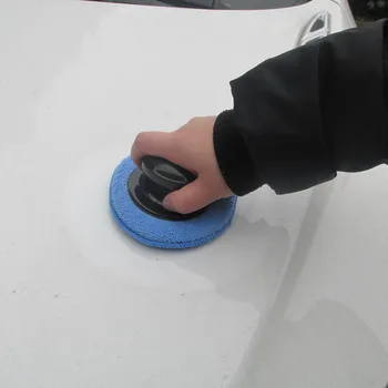

TIOODRE Car Wax Polishing Sponge Handle Polish Pad Plastic Handle Auto Care Cleaning Foam Gripper Washing Tool Convenient