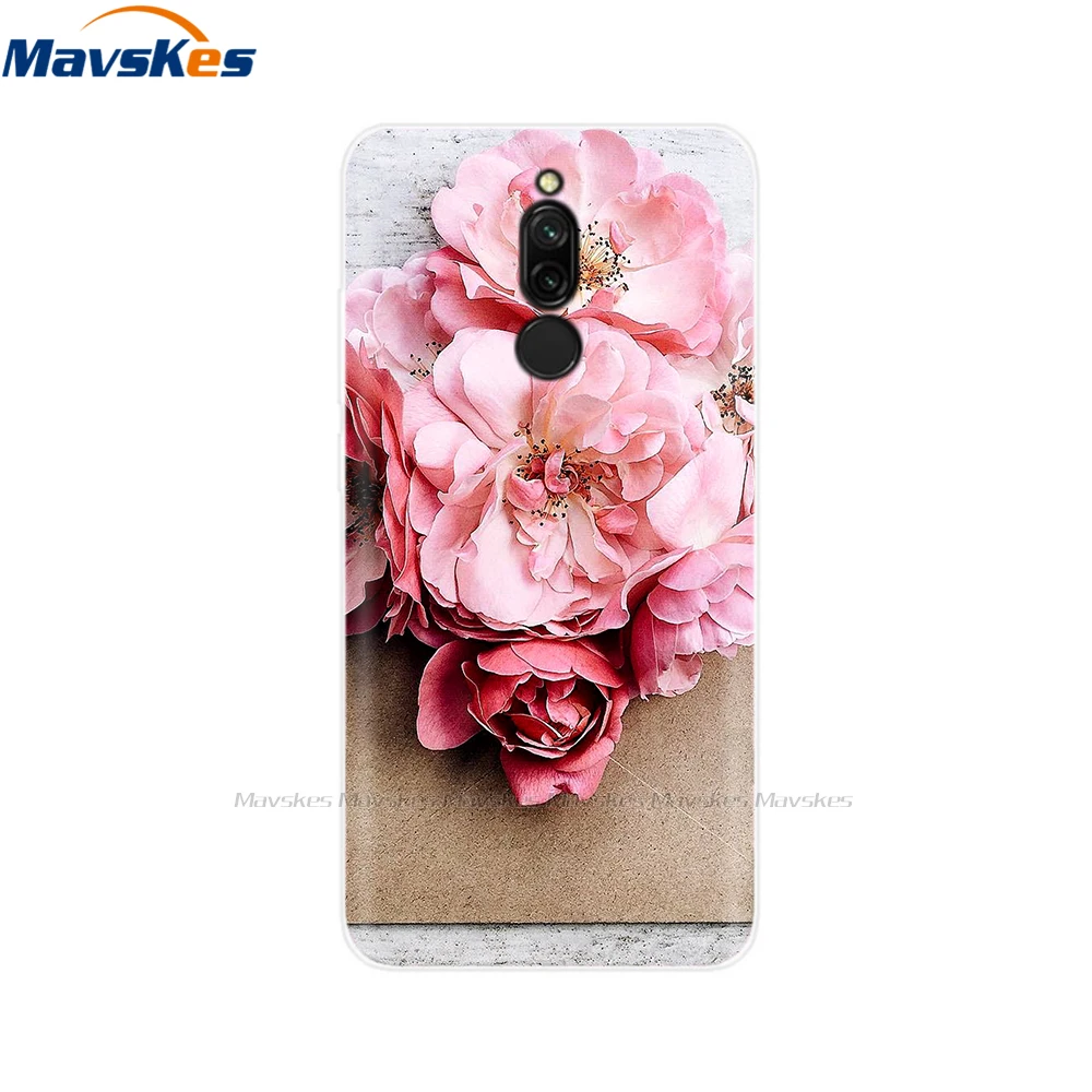 xiaomi leather case custom Phone Case For Xiaomi Redmi 8 Cover 6.22" Silicone Soft Flower Cover For Xiaomi Redmi 8 Case Redmi8 TPU Coque Phone Case Redmi 8 xiaomi leather case hard Cases For Xiaomi