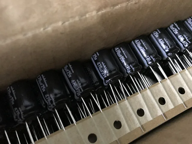 2024 NEW 10PCS Nichicon electrolytic capacitor 25v 470uf HE 10*16 high frequency low resistance long life 105 25v470uf