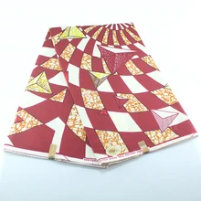 Новое поступление Воск голландский Африканский костюм нидерландский настоящий воск настоящий батик для африканских Pagne Шлепанцы из ткани в клетку 6 ярдов