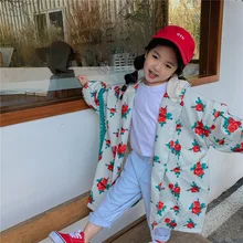 Manteau Long à manches longues pour filles, veste de Style coréen pour enfants, vêtements d'extérieur en coton pour nourrissons, nouvelle collection printemps 2022