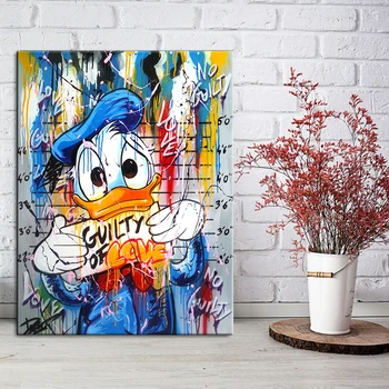 

Canvas Painting Wall Art Graffiti Guilty of Love Posters and Prints Wall Canvas Pictures for Living Room Home Decoration