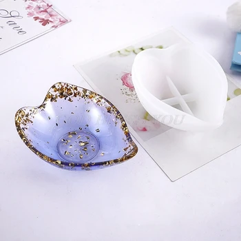 

DIY Heart Shaped Dish Bowl Plate Casting Silicone Mould Crafts Decoration Jewelry Making Tools Crystal Epoxy Resin Mold
