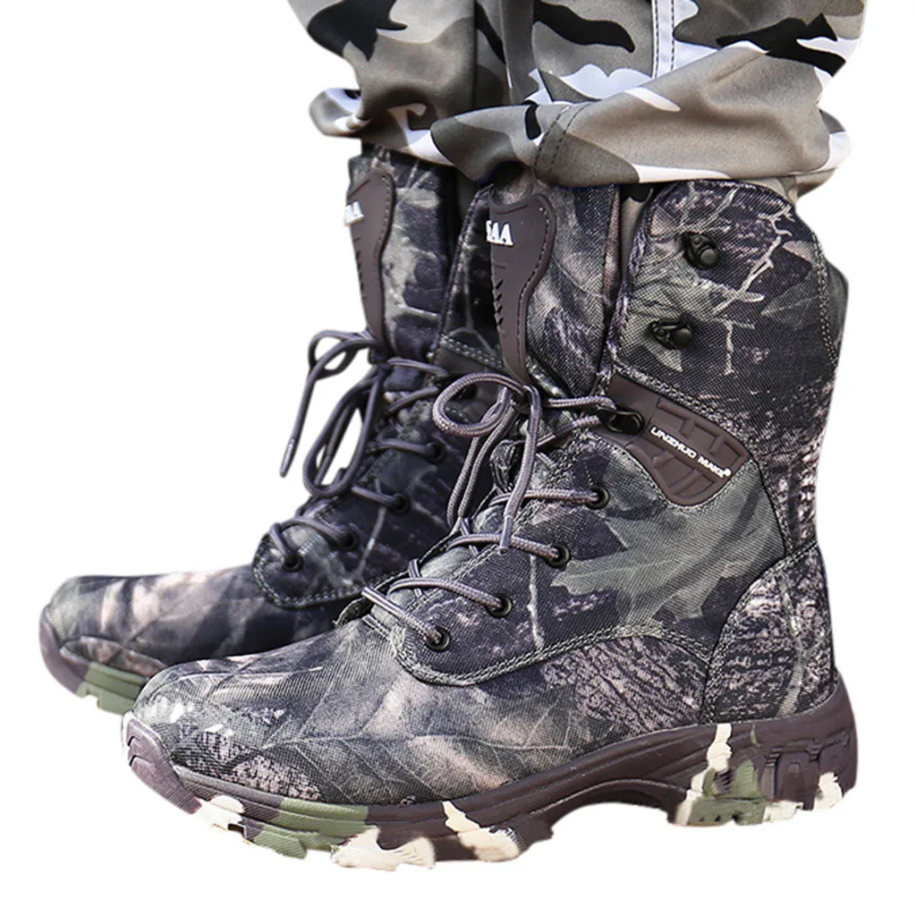 SAGACE/мужские уличные камуфляжные кроссовки, походные ботинки, туристические водонепроницаемые армейские ботинки, Нескользящие дезодорирующие ботинки