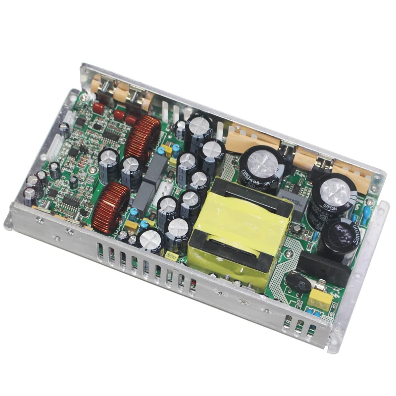 without Fan cover HSMD2500 RS2092 Высокая мощность класса D переключатель питания цифровой аудио усилитель доска 2*500 Вт моно 4 Ом мостовое соединение 1000 Вт 8 Ом G1032 - Цвет: without Fan cover