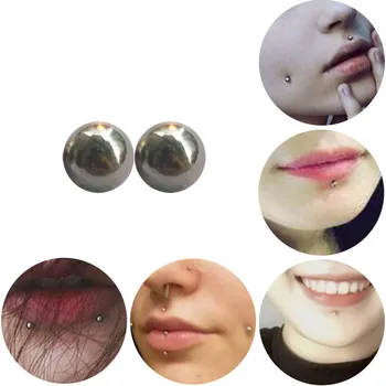 

6pcs/lot Body Clamps Temporary Unique Non Piercing Magnet Nipple Balls Линзы Для Глаз Цветные Trousse Maquillage