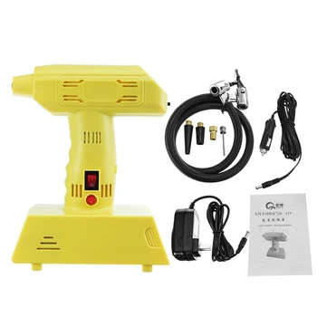 

12V Air Compressor Portable Electric Cordless Power Rechargeable Pump Inflator with USB Car Bike Air Pump Compressor Inflator