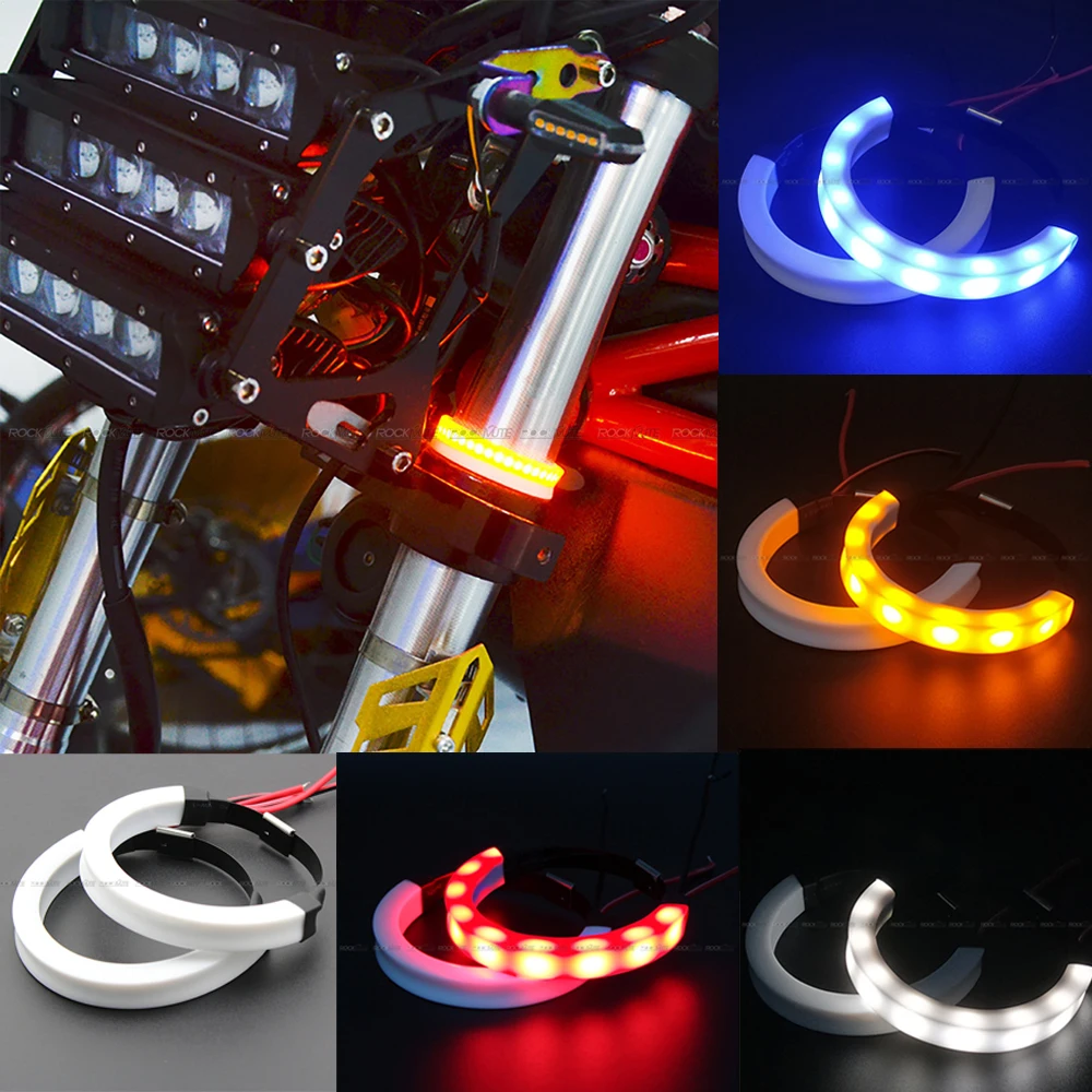 

For KAWASAKI Ninja 250R 300 R 400 650 1000 SX Front Rear Fork Shock Absorber Turn Signal Day Running Light Indicator Blinker