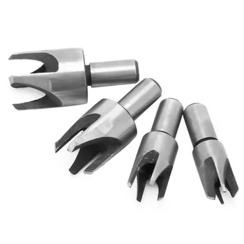 

Tool Drill Bits Parts 4pcs Carbon Steel Tenon Cutter Circular Shank Plug