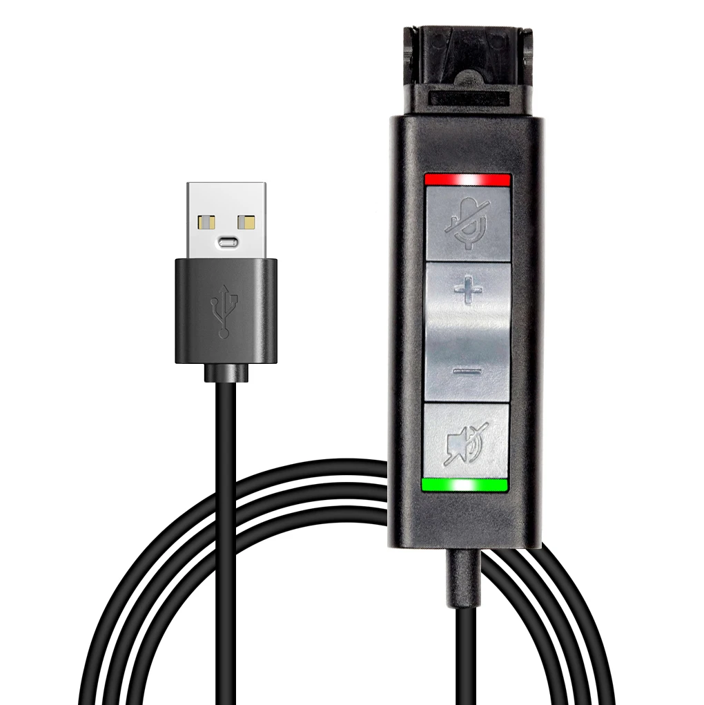 Адаптер VoiceJoy QD-USB Heaset быстрая фотография 201852-01 для наушников Plantronics | Электроника