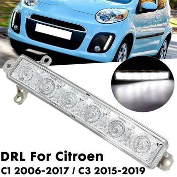 

Car 6 LED 6000K Daytime Running Light DRL Clear 9677409380 9677409380 for Citroen C1 2006-2017 C3 2015 2016 2017 2018 2019