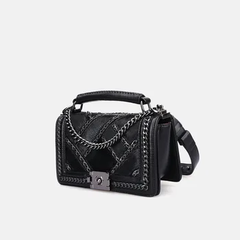 

New Style Stitching Horse Hair Graceful Rhombus Chain Bag Fashion Handbag Shoulder/Crossbody Bag