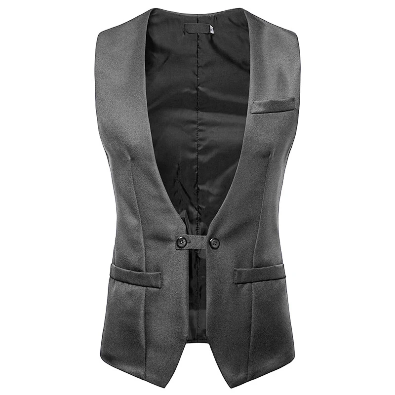 Men's Business Suit Vest Image 4