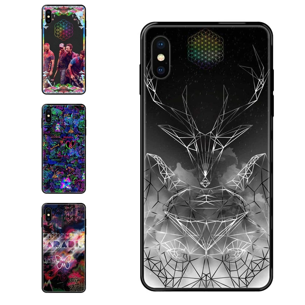 Coldplay Pattern For Ladies Galaxy A5 A6 A7 A8 A10 A10S A20 A20S A20E A21S A30 A30S A40 A50 A70 A71 A70E Black Soft TPU | Мобильные