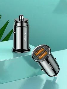 Baseus Автомобильное зарядное устройство , быстрая зарядка 30 Вт 4,0 3,0 USB зарядка для Iphone X XS Max SCP USB Type C PD 3,0, для телефона зарядка