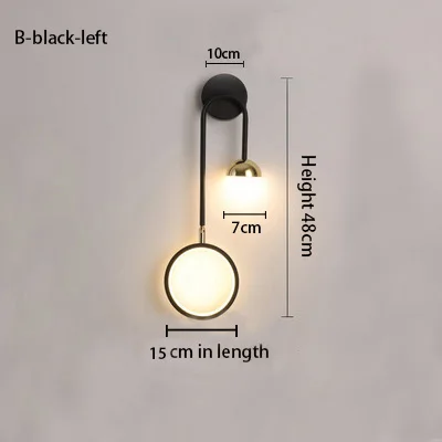 Modern Wall Lamp Retro Minimalist Background Light Stairwell Aisle  Personalized Bedroom Bedside Nordic Creative Led  Wall Lamps bathroom wall lights