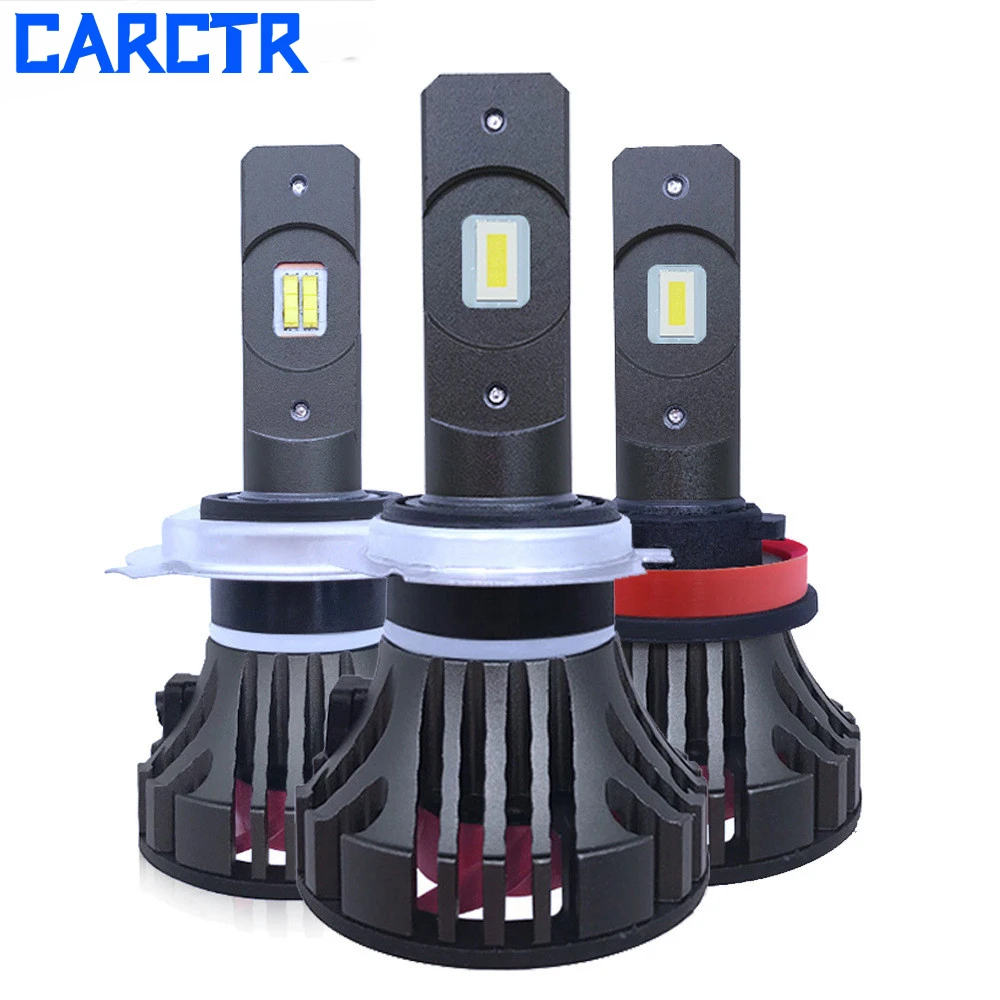 

CARCTR Car LED Headlight Bulbs H7 Led Headlight H4 H1 9005 9006 Hb4 Led Canbus 6000K 9-32V 60W Super Bright Car H8 H11 LED Bulb