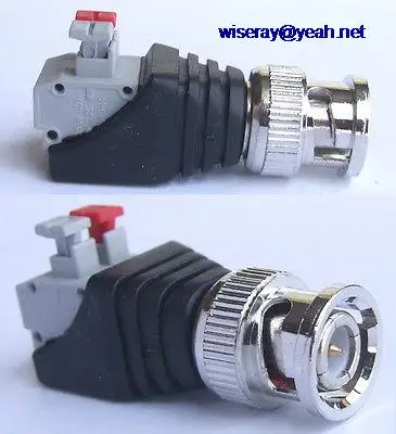 

DHL/EMS 250 PCS BNC Male plug Crimp Terminals Binding Post for Video Monitor twisted pair-A7