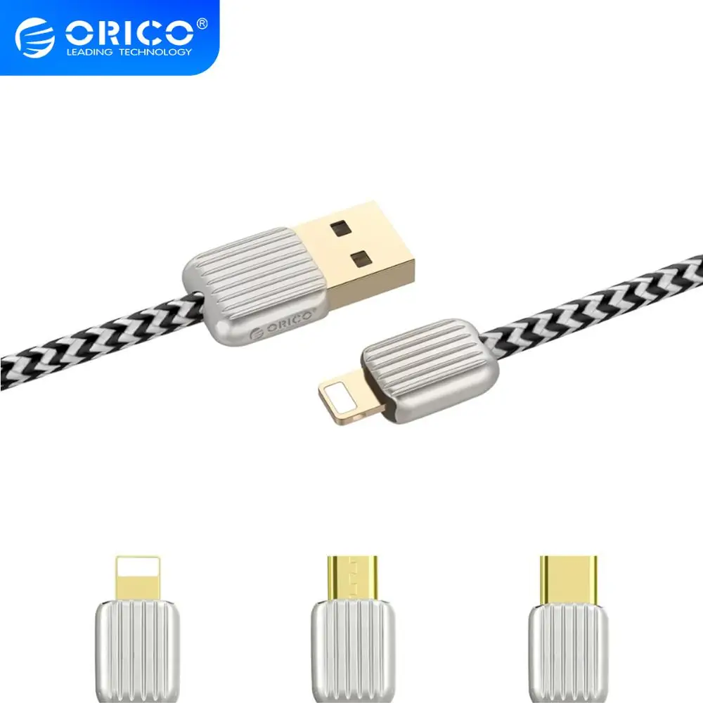 ORICO 2.1A USB кабель для зарядки Micro TYPE-C синхронизации данных iPhone Samsung Huawei Xiaomi |