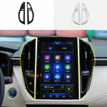 

For Toyota Corolla Altis 2019-2020 car inner garnish cover instrument panel trim front middle air conditioning Outlet Vent 2pcs