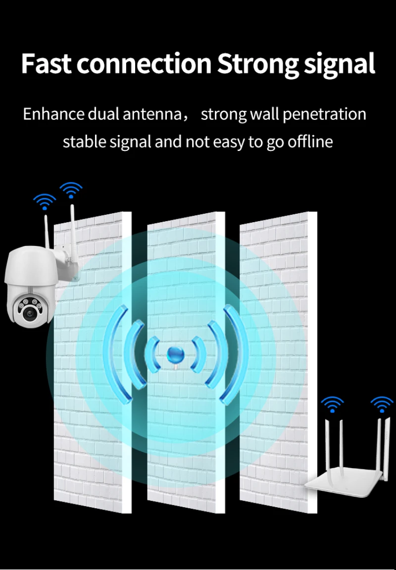 Wifi камера наружная камера наблюдения с датчиком PTZ IP камера 2MP Беспроводная скорость Купольные Камеры видеонаблюдения 2MP IR домашняя