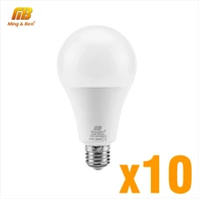10 шт. светодиодный светильник 9 Вт 12 Вт 15 Вт 18 Вт E27 AC 220 В холодный белый теплый белый дневной белый светодиодный светильник энергосберегающее освещение прожектор настольная лампа