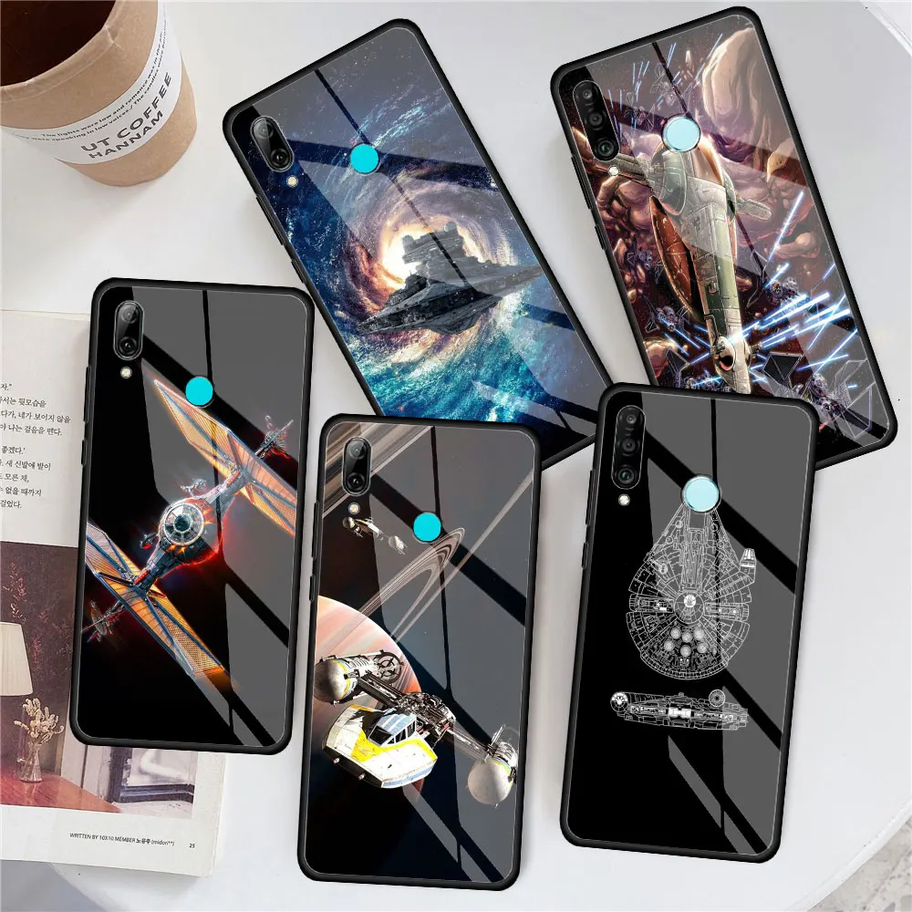 Чехол для Huawei P30 P40 Pro P20 Lite P Smart Z Y7 Y9 Y9a Y6 2019 Honor 20 8X 9X стеклянный | Мобильные телефоны