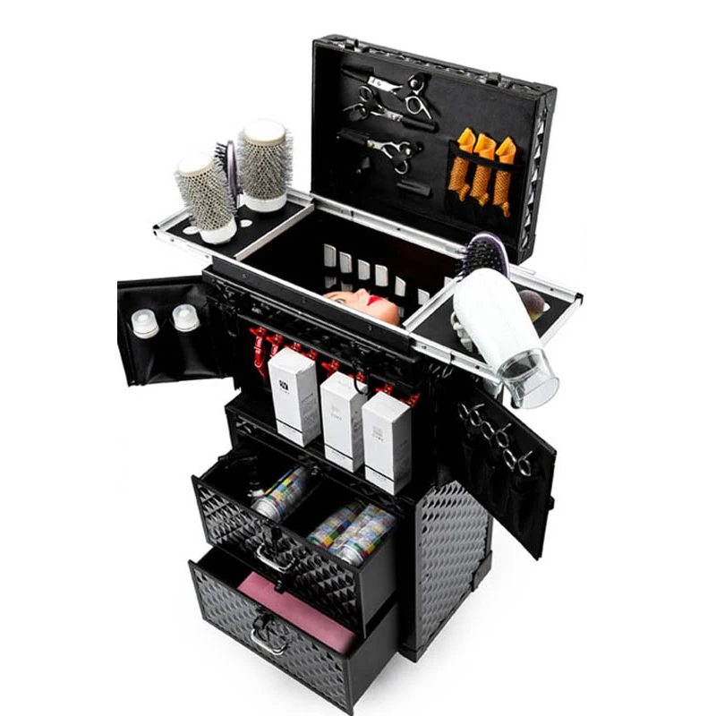 Professional Hairdressing rolling luggage Toolbox Salon