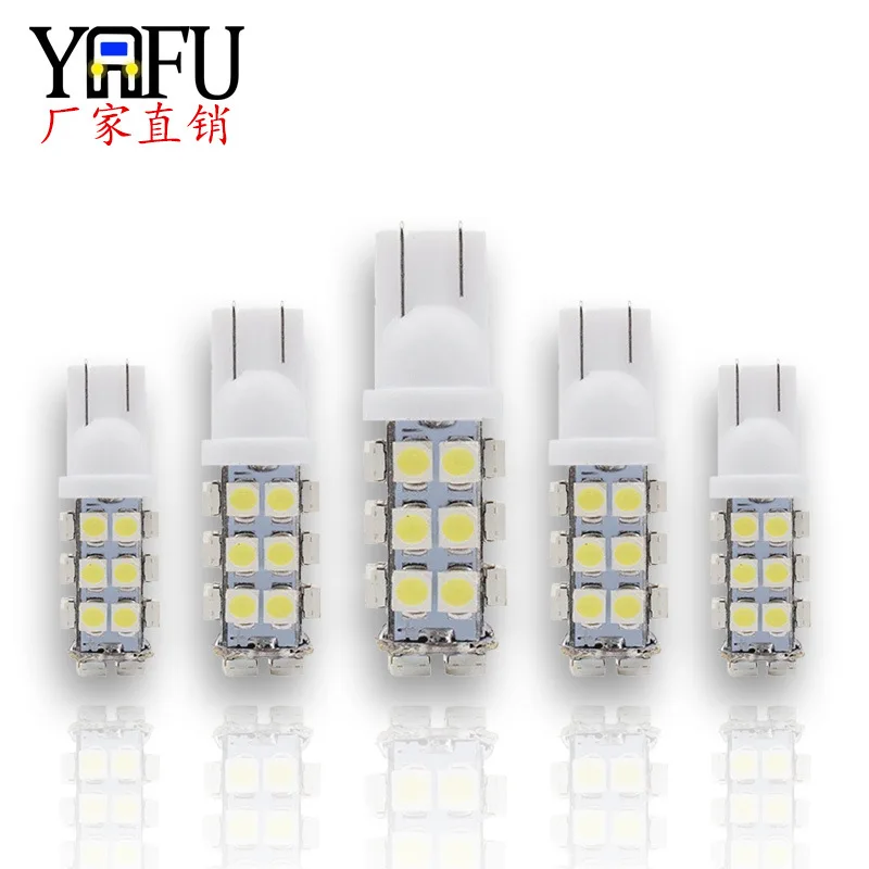 Автомобильная светодиодная широкая лампа T10 1210 3528 2835 28smd для чтения мотоциклетная