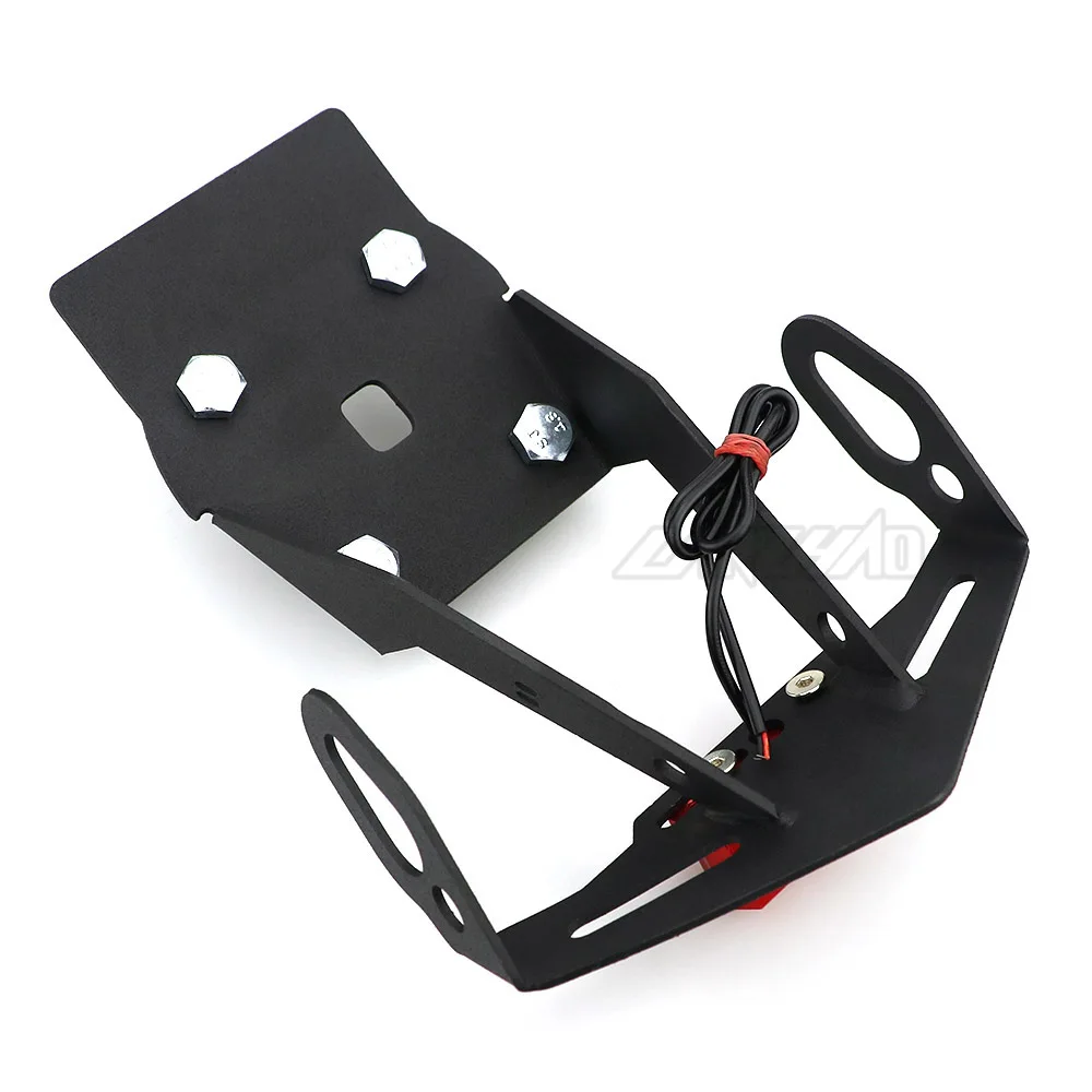 YZF R15 V3 Motorcycle License Plate Frame Bracket Mount Holder with LED Indicator Light for Yamaha R15 V3 2017 2018 2019 2020