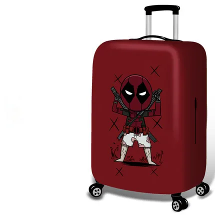 Для 18-32 дюймов костюм Мстителей Чехол чехол пылезащитный чехол туристические аксессуары утолщенные багажные защитные чехлы эластичный Чехол для багажа - Цвет: F
