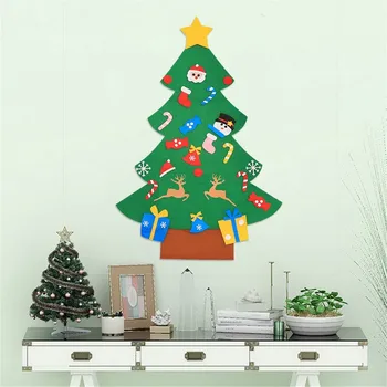 

Christmas Decoration Children's Handmade Diy Christmas Tree Felt Cloth Material Small Ornaments Colorful