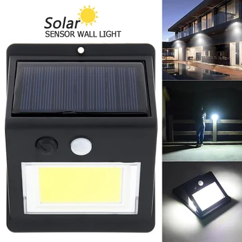 

40COB Solar Light Human Body Induction Rural Street Light Waterproof IP55 Wall Lights with 6 Lights for Outdoor/Garden Lighting