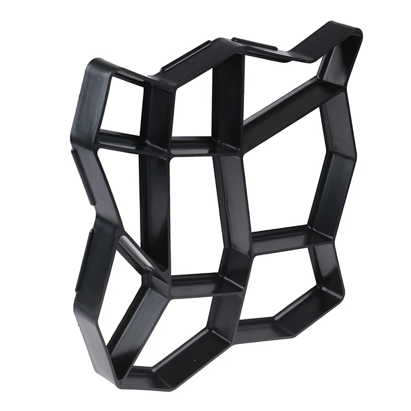 Concrete Molds Garden Path Molds 1PC Plastic Floor Compression Moulds Manually Propylene Paving Cement Concrete Mould Garden Art Pavement Mold Tool