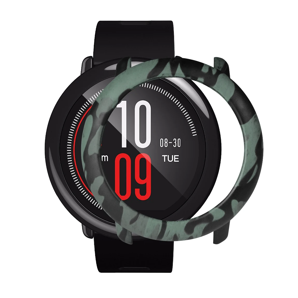 Цветной тонкий чехол из поликарбоната защитная рамка оболочка для Xiaomi Huami Amazfit Pace Watch Camo Замена протектор для часов чехол capa - Color: Camo green