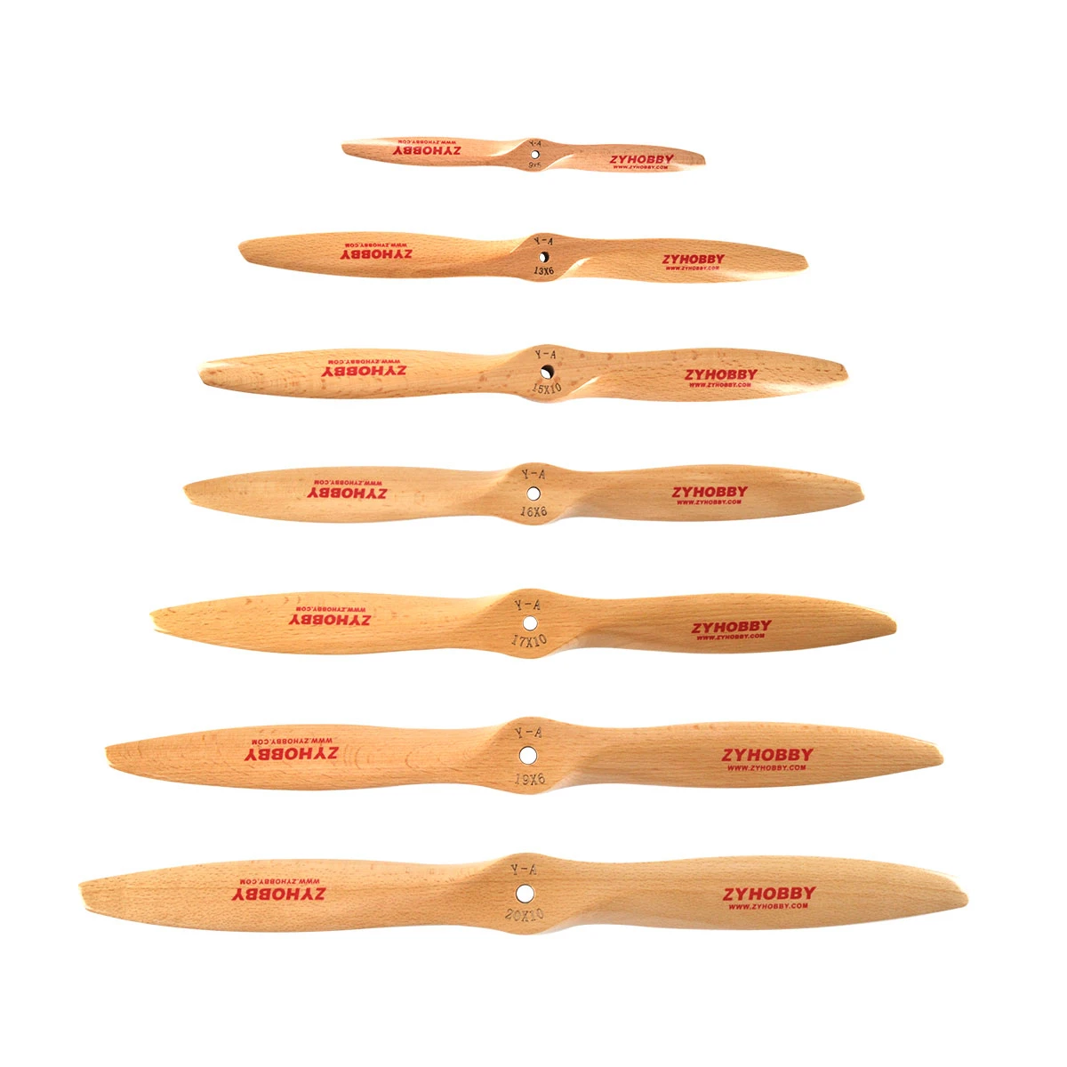 1pc Wood Wooden Cw Propeller Prop For Gasoline Rc Airplane 16x6 16x8 ...