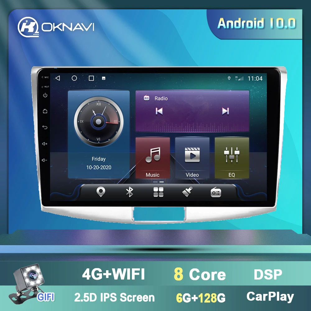 Автомобильное радио мультимедийный видеоплеер OKNAVI Android 9 0 2 din 4G для VW Passat B7 B6 Magotan CC