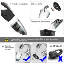 Wireless 6000Pa Car Vacuum Cleaner 12V Cordless Powerful Cyclone Suction Wet/Dry Vacuum for Auto Home Handheld Cordless Vacuums Wireless 6000Pa Car Vacuum Cleaner 12V Cordless Powerful Cyclone Suction Wet/Dry Vacuum for Auto Home Handheld Cordless Vacuums