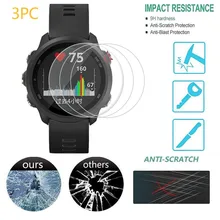 3 шт прозрачная пленка протектор экрана из закаленного стекла для Garmin Forerunner 245 часы идеально пленка на умные часы аксессуары