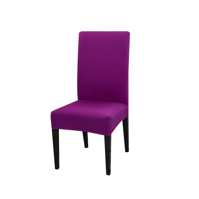 Elegant Velvet Chair Covers - Solid Color Seat Slipcovers