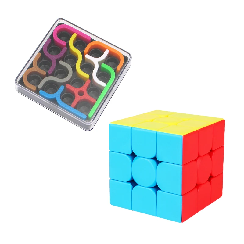 MoYu 3x3x3 2x2x2 meilong pack gift magic cube 3 stickerless cubo magico professional speed cubes educational toys for students 12