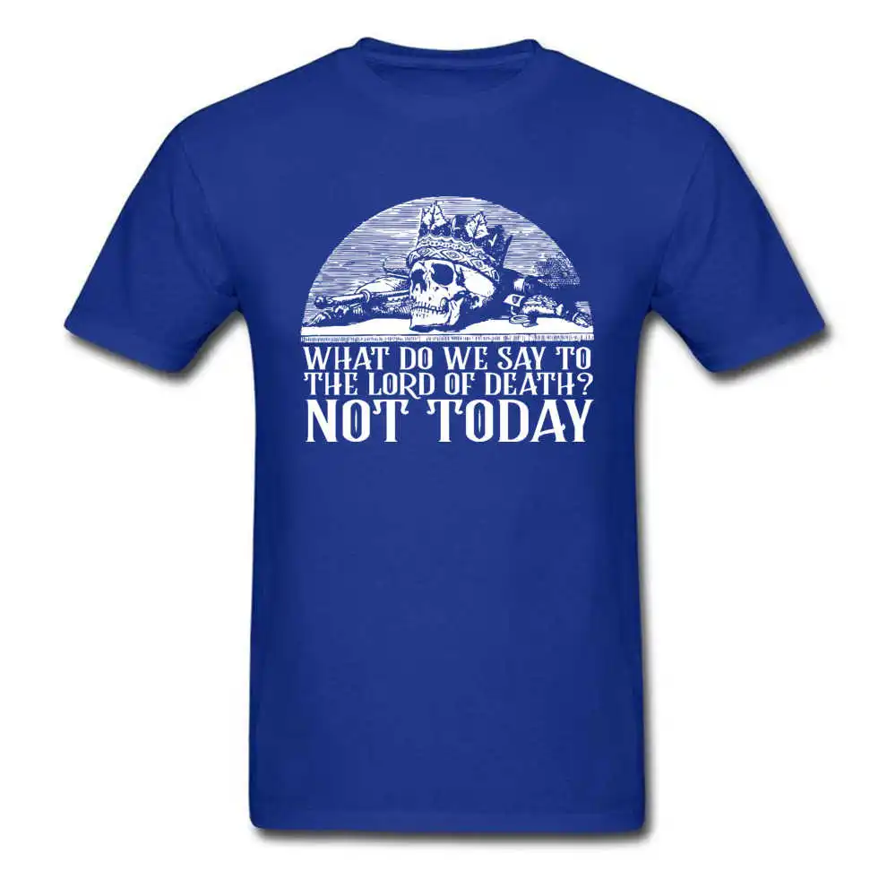 Gift Tops T Shirt Designer Short Sleeve Student T Shirt TpicOriginaltitle Customized Mother Day T-shirts Crew Neck danger-what-do-we-say-not-today blue