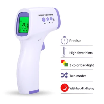 

Digital Forehead Thermometer Infrared Thermometer Gun Non-contact infrared Temperature ir thermometer for Kids Adults