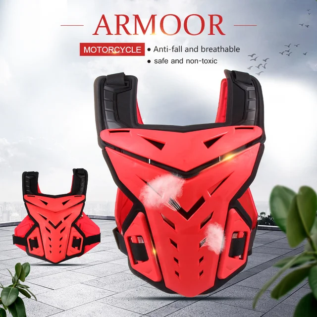 Motorcycle Body Armor Motocross Chest Back Protector Vest Moto Equipment For Men Kneepad Mtb Off-Road Dirt Bike Protective Gear 4